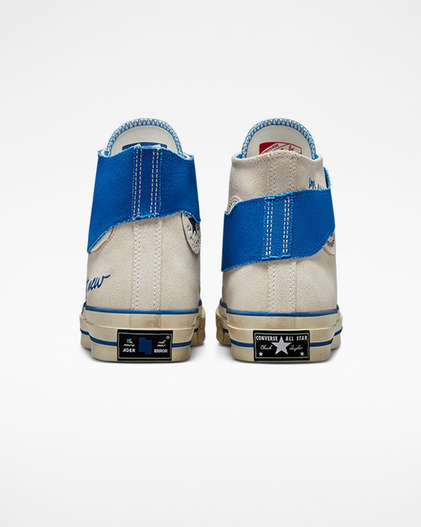 Men's Converse x ADER ERROR Chuck 70 High Top Shoes White / Blue / Black | AU 34158B